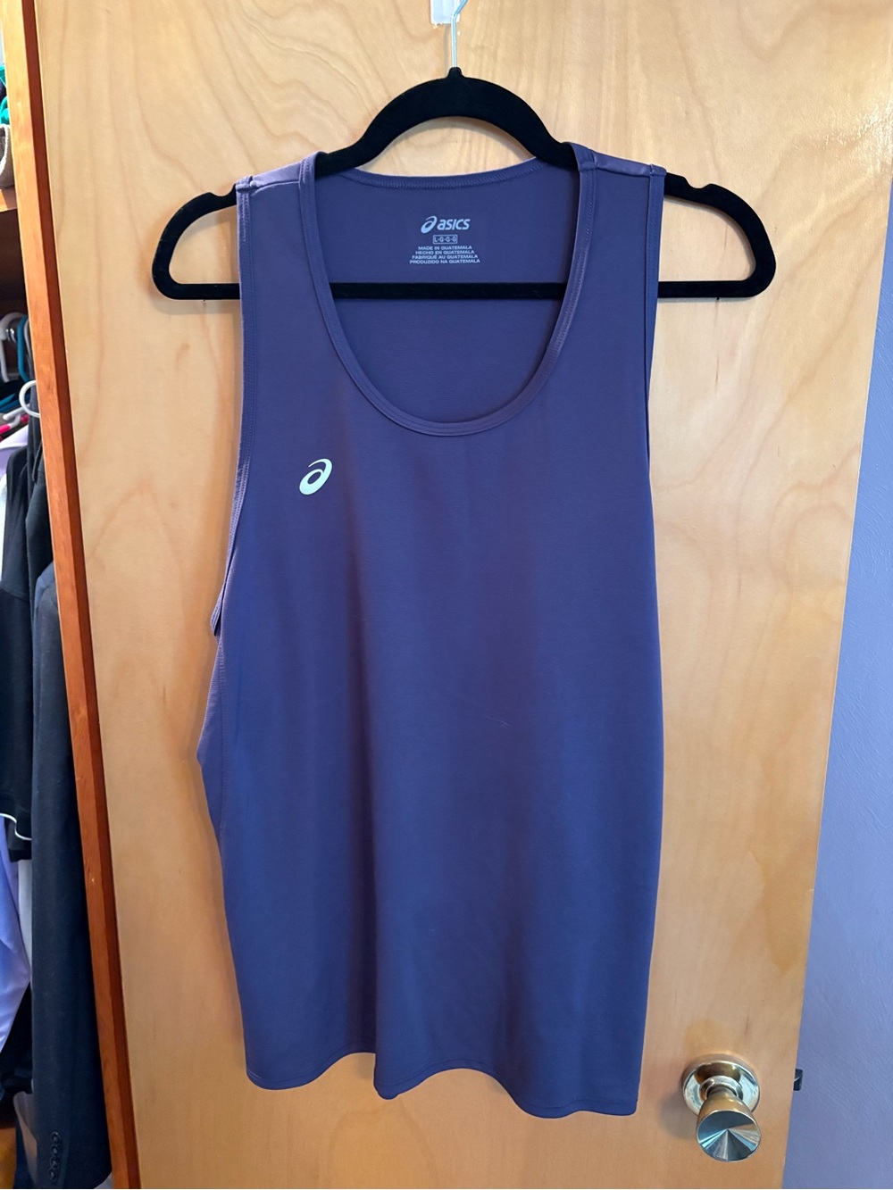 Asics Dark Gray Athletic Tank Top